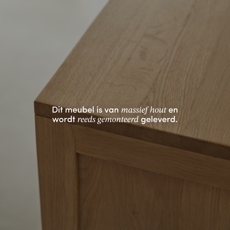 Heidi -  Servieskast in massief eikenhout 110 cm