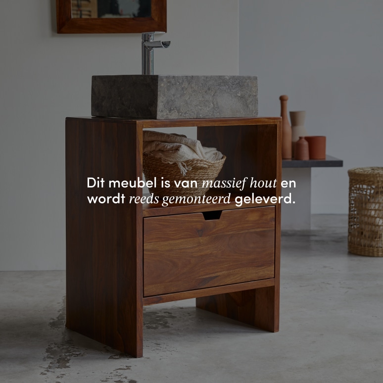 Kwarto - Massief palissander badmeubel 60 cm