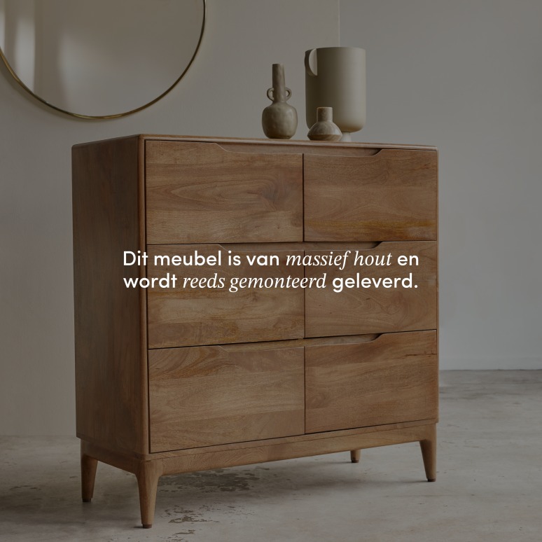 Gabrielle - Ladekast voor de hal van massief mangohout