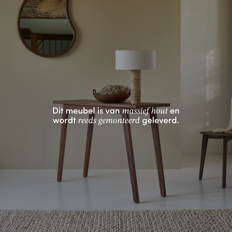 Esmée - Bijzettafel van massief notenhout