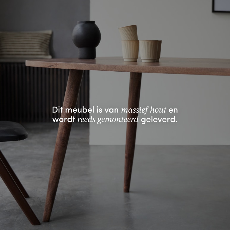 Lazare - Eettafel van massief mangohout voor 4/6 personen