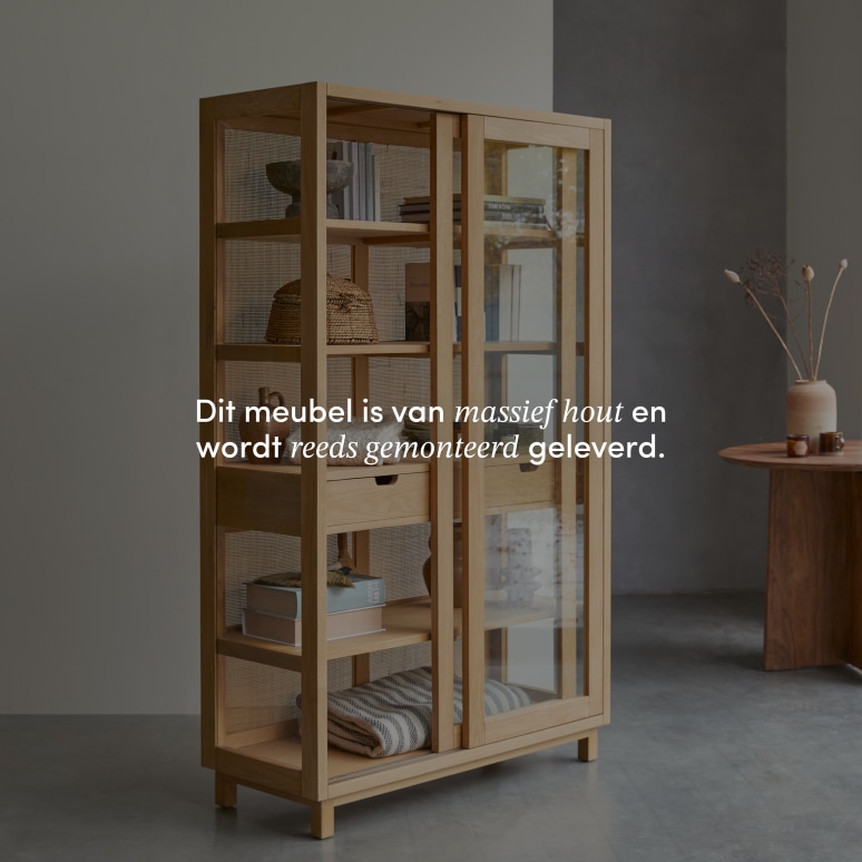 Adel - Massief eiken boekenkast