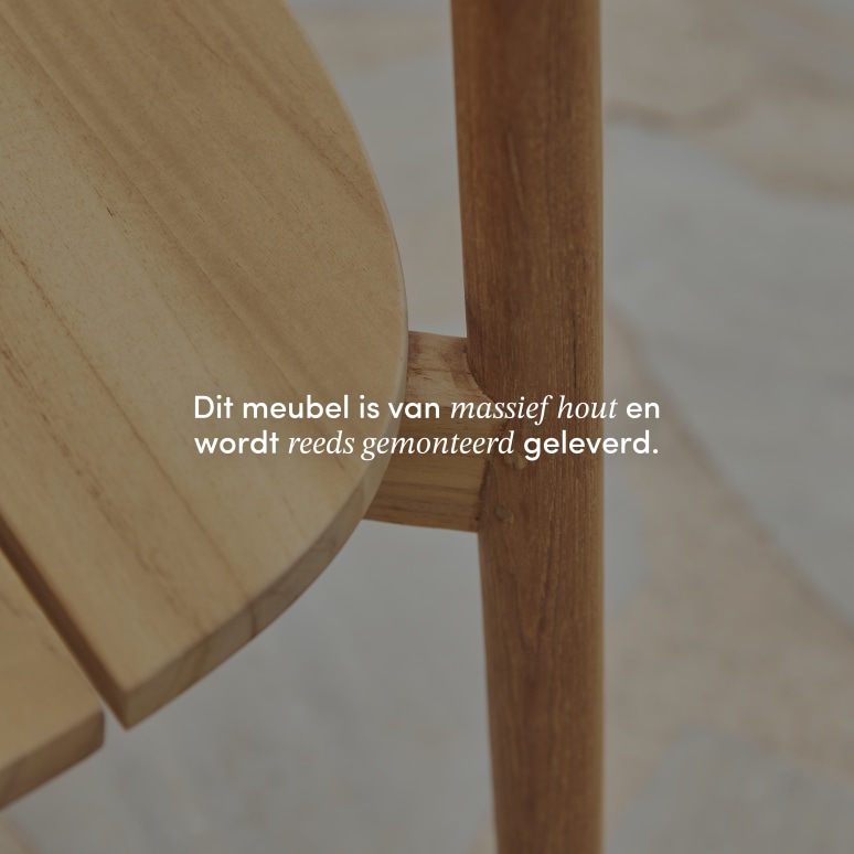 Francia - Tuinstoel van massief teakhout