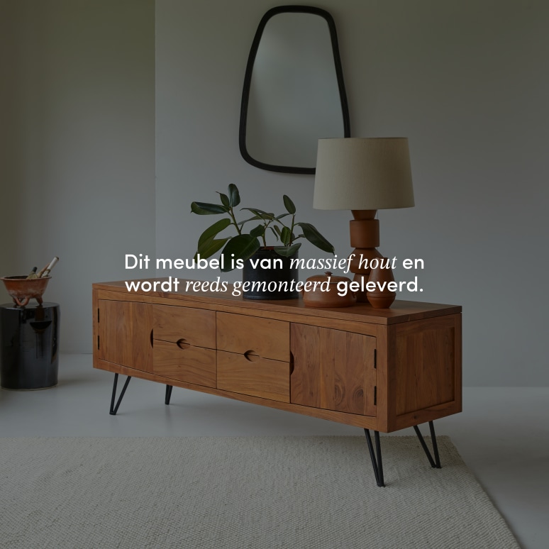 Bonnie - Massief acacia tv-meubel 180 cm