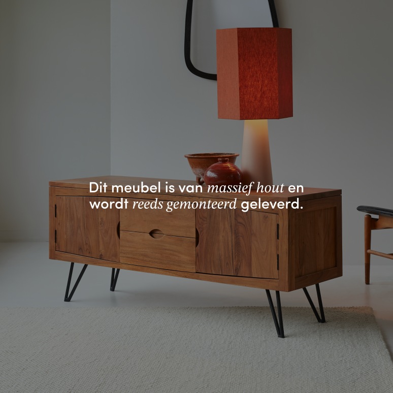 Bonnie - Massief acacia tv-meubel 150 cm