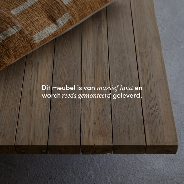 Joaquin - Bankje van gerecycled massief teak