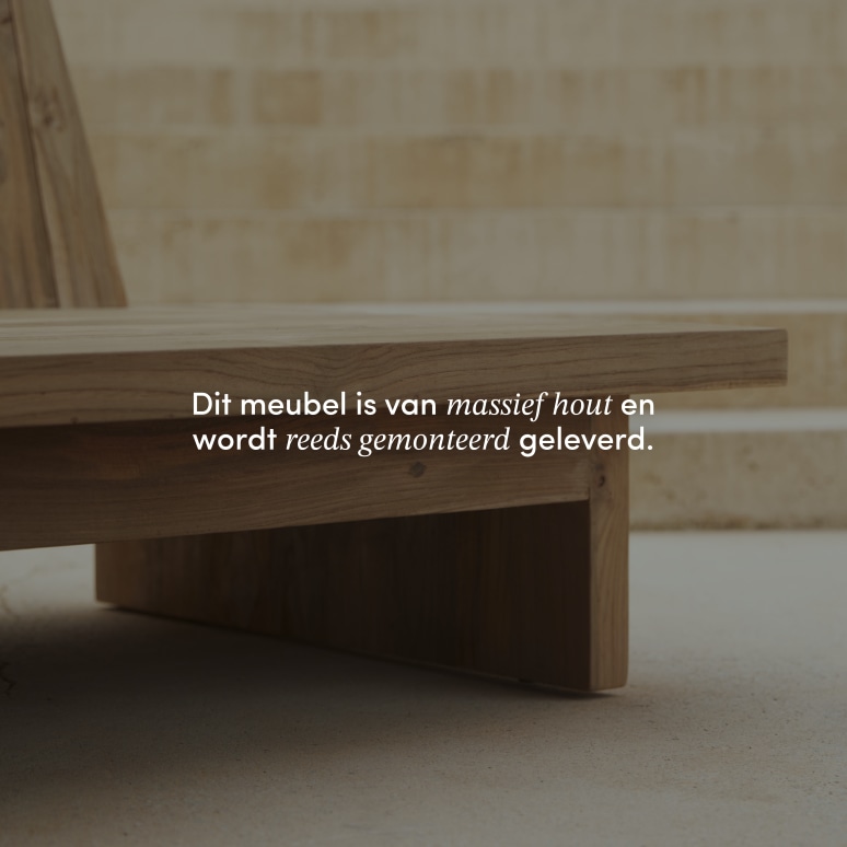 Joaquin - Tuinbank van gerecycled massief teak