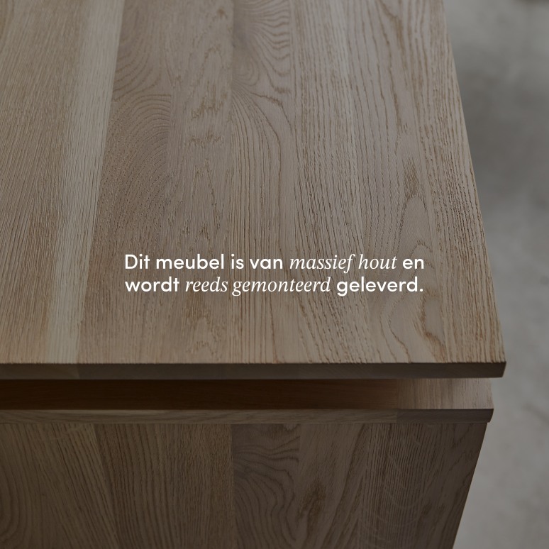 Bodi - Massief eikenhouten buffet 120 cm