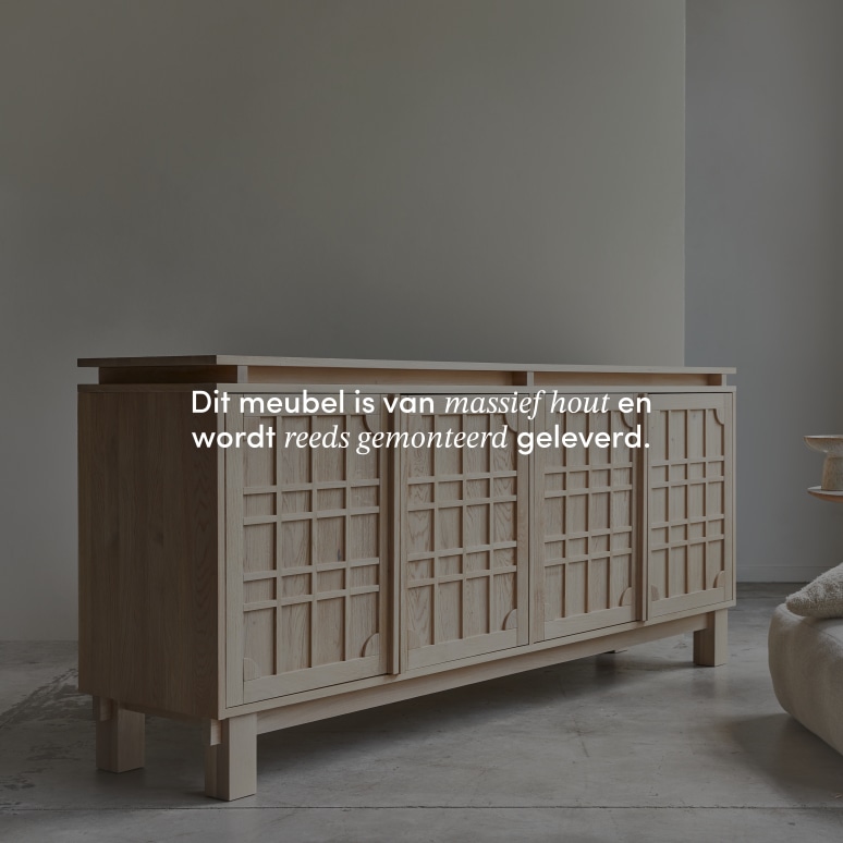 Bodi - Massief eikenhouten buffet 220 cm