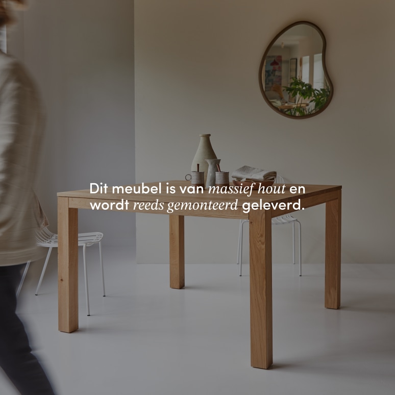 Eden - Massief eiken tafel voor 4/6 personen