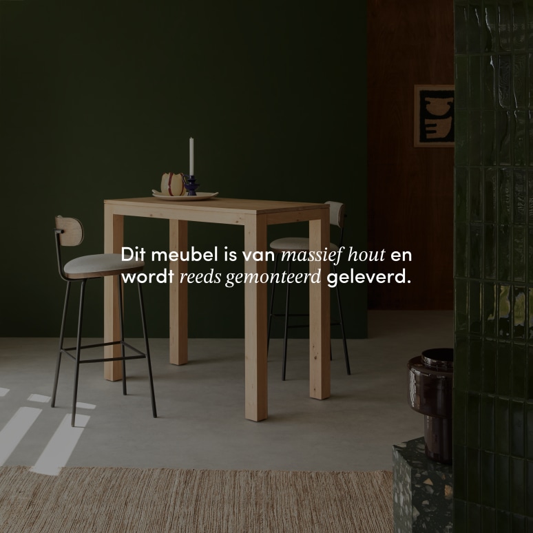 Eden - Massief eiken bartafel voor 2/4 personen