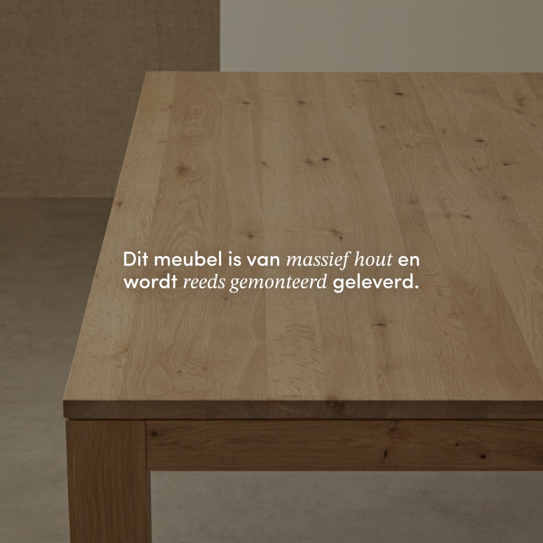 Eden - Massief eiken bartafel voor 2/4 personen