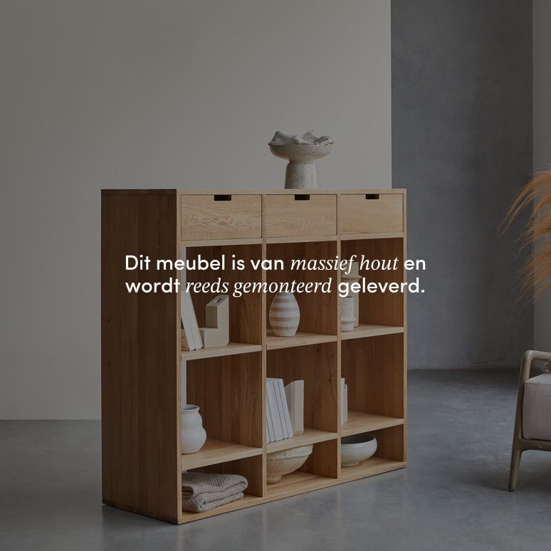 Miho - Haltafel voor de hal van massief eikenhout
