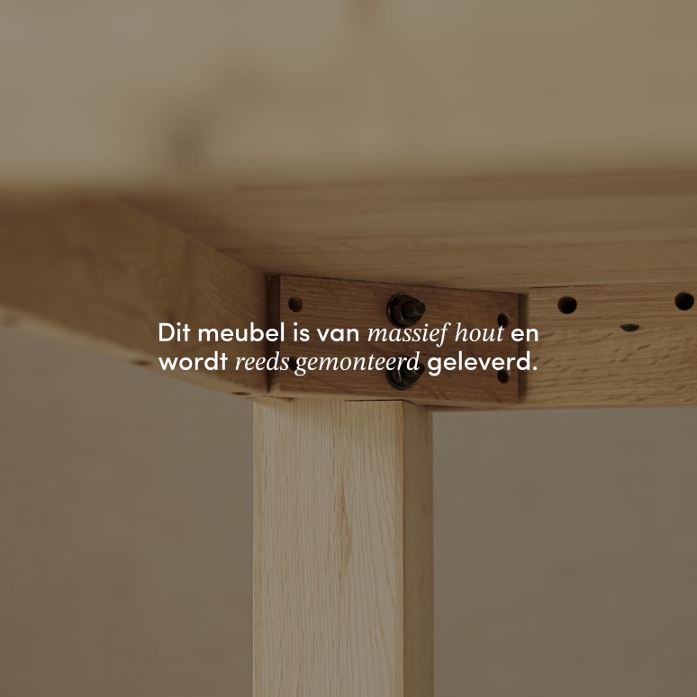 Eden - Massief eiken tafel voor 2/4 personen
