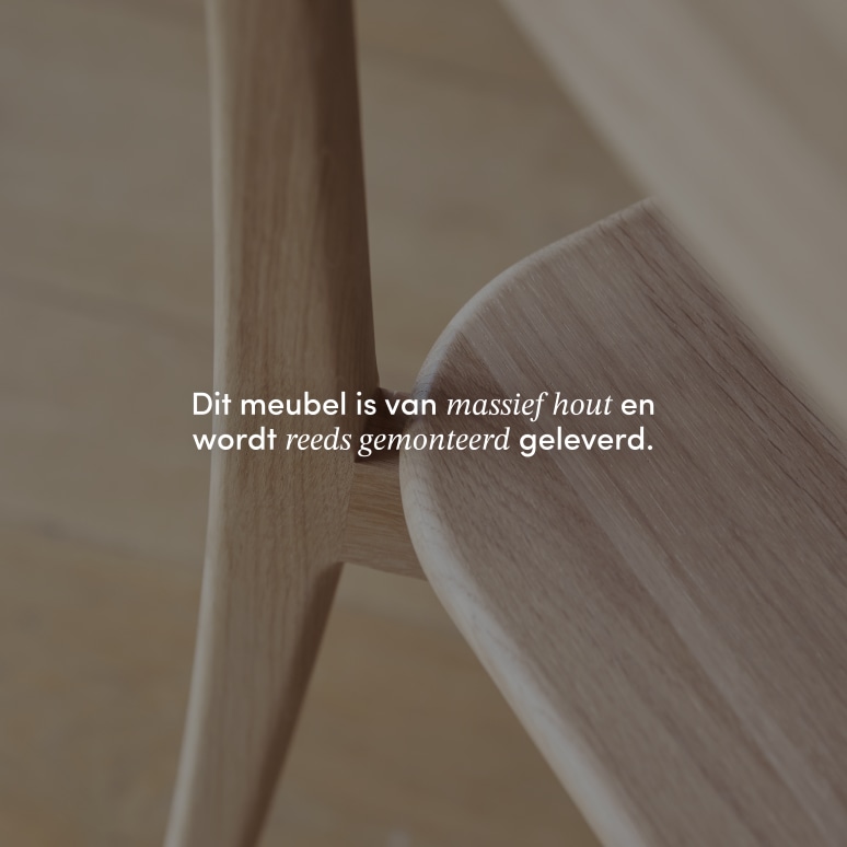 Abel - Stoel van massief eikenhout 