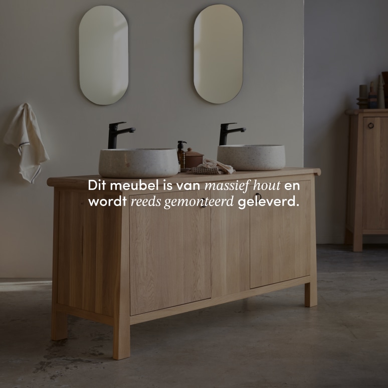 Volute - Massief eiken badmeubel 160 cm