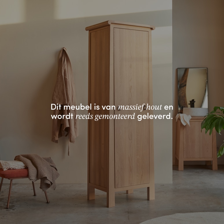 Volute - Massief eiken hoge kolomkast