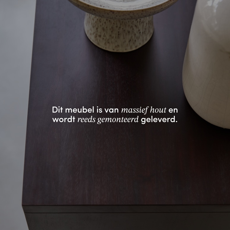 Frida - Massieve mahoniehouten buffetkast 93 cm