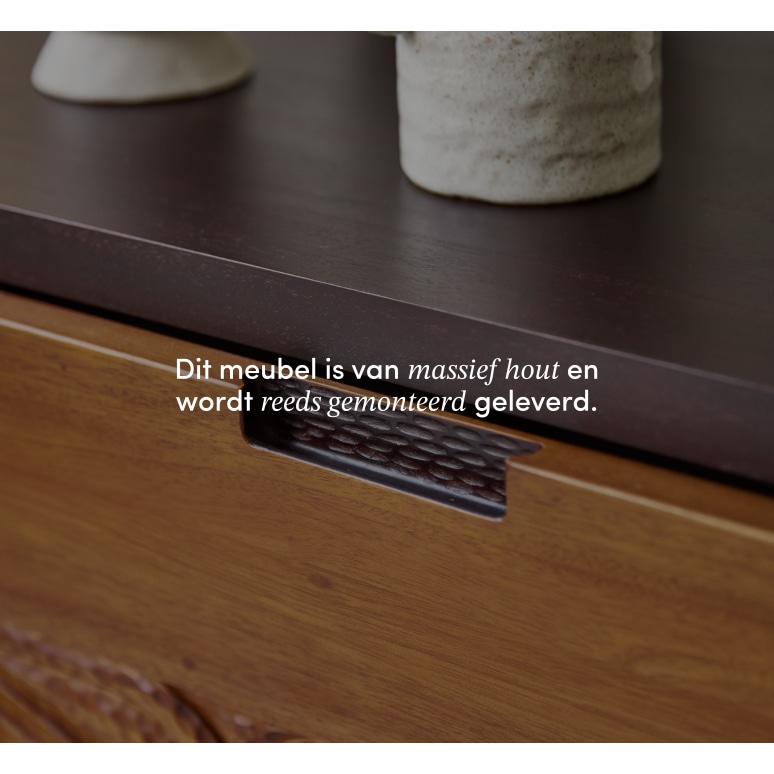 Frida - Massief mahoniehouten tv-meubel 200 cm