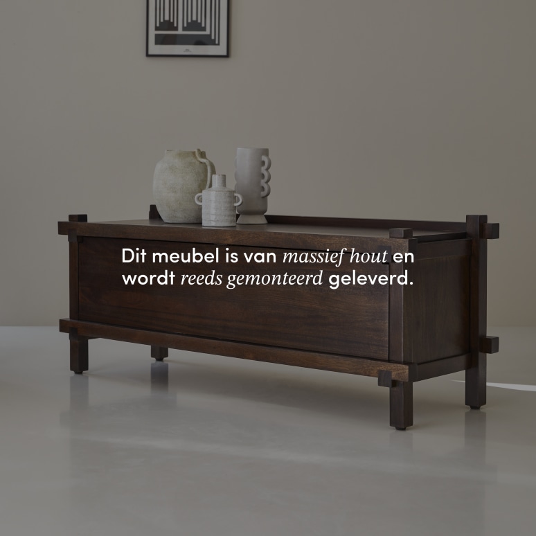 Arko - Tv-meubel van massief mangohout 120 cm