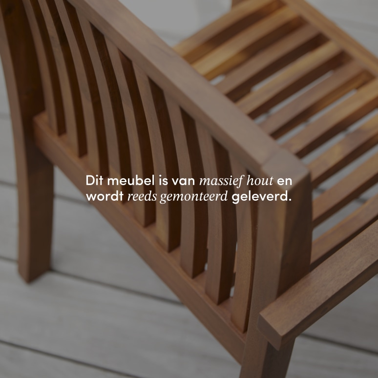 Pilar - Set van 2 leunstoelen in massief acacia