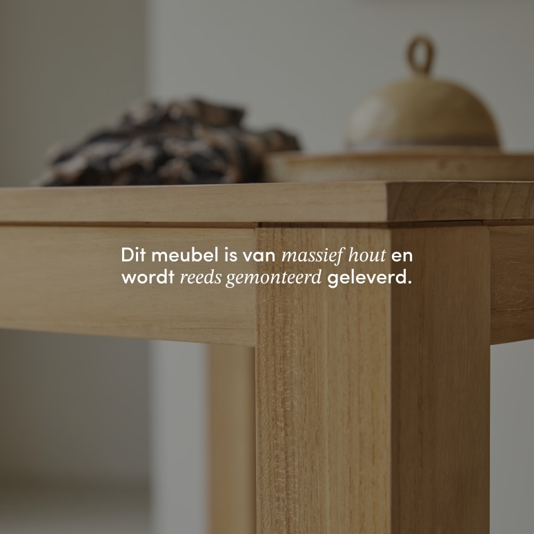 Eden - Massief teakhouten tafel voor 2/4 personen