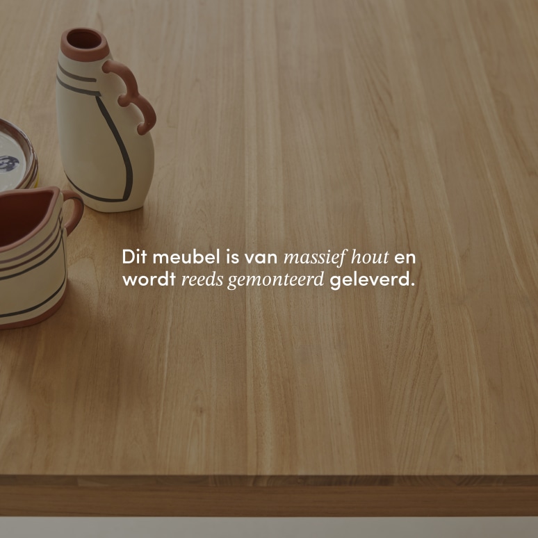 Eden - Tafel van massief teakhout voor 4/6 personen