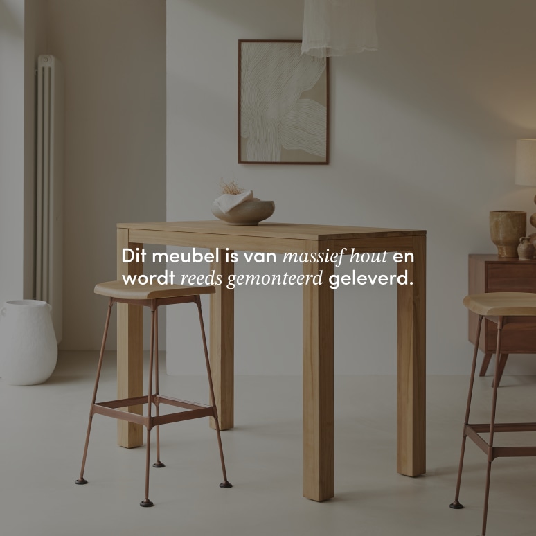 Eden - Bartafel van massief teak voor 2/4 personen