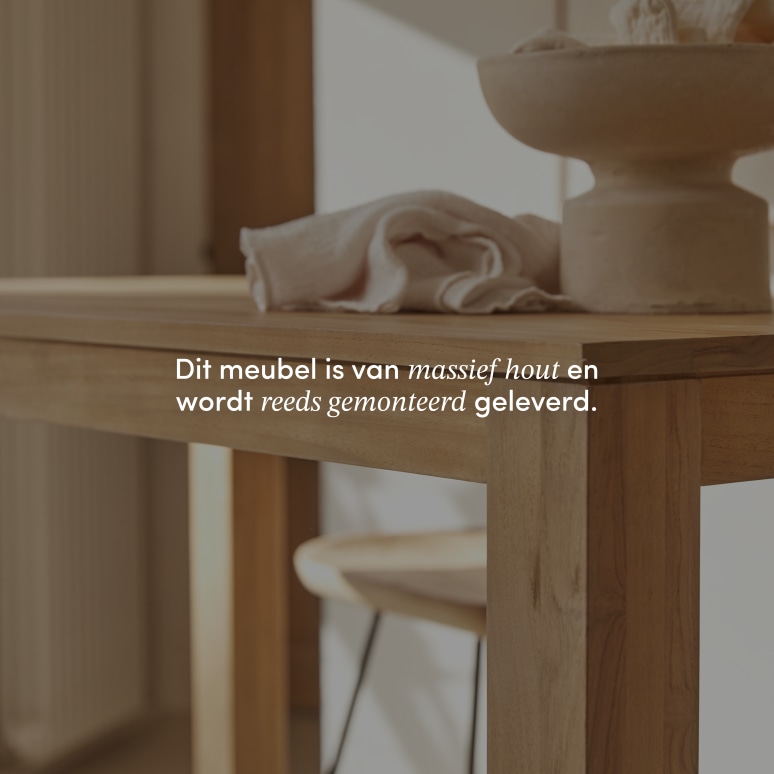 Eden - Massief teakhouten bartafel voor 4/6 personen