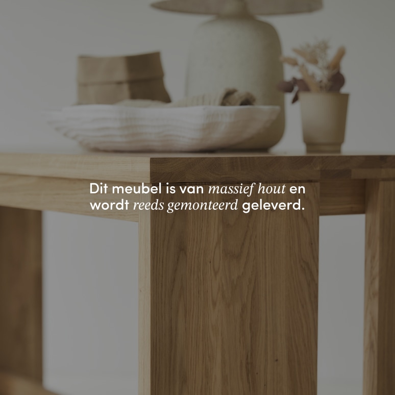 Eden - Bureau van massief eiken 160 cm