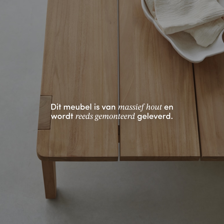 Olia - Salontafel van massief teakhout