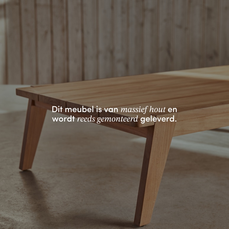 Olia - Lage tuintafel van massief teakhout
