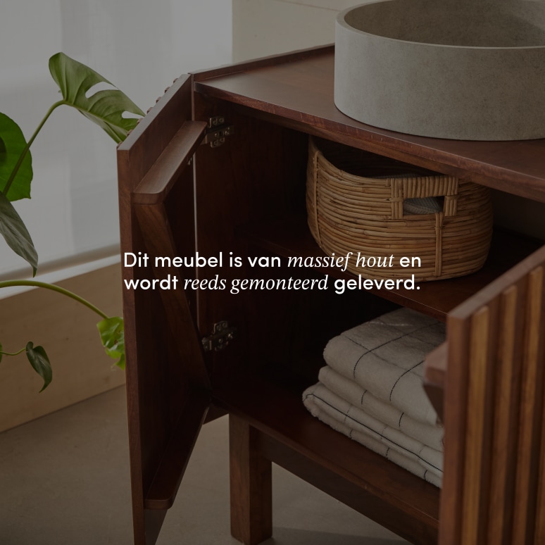 Milo - Badkamermeubel van mangohout 80 cm