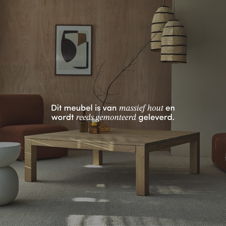 Eden - Salontafel van massief eiken met 1 lade