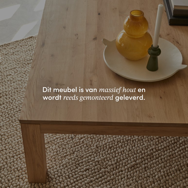 Eden - Salontafel van massief eiken met 1 lade