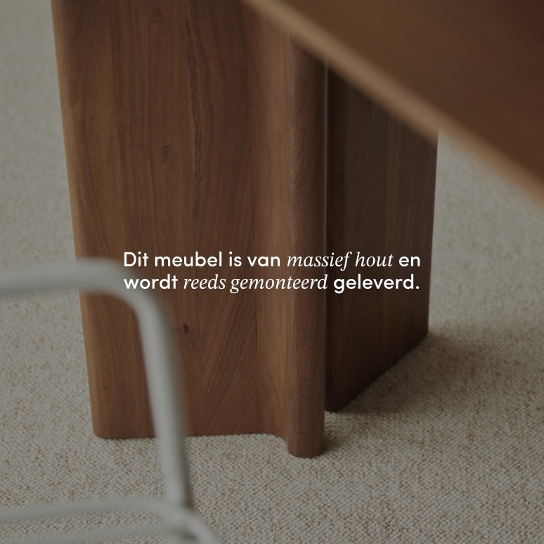 Suzanne - Keukentafel in massief acacia voor 2/4 personen