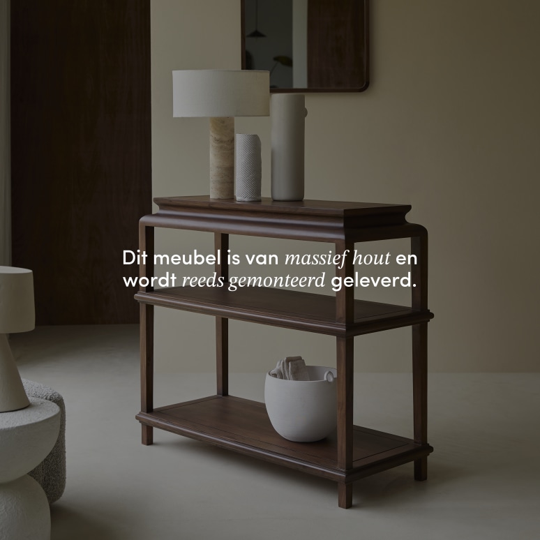 Achille - Haltafel voor de hal van massief acaciahout, 100 cm