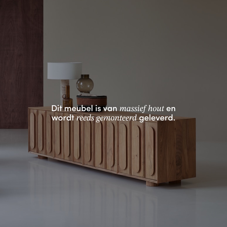 Olga - Tv-meubel van massief acacia 195 cm