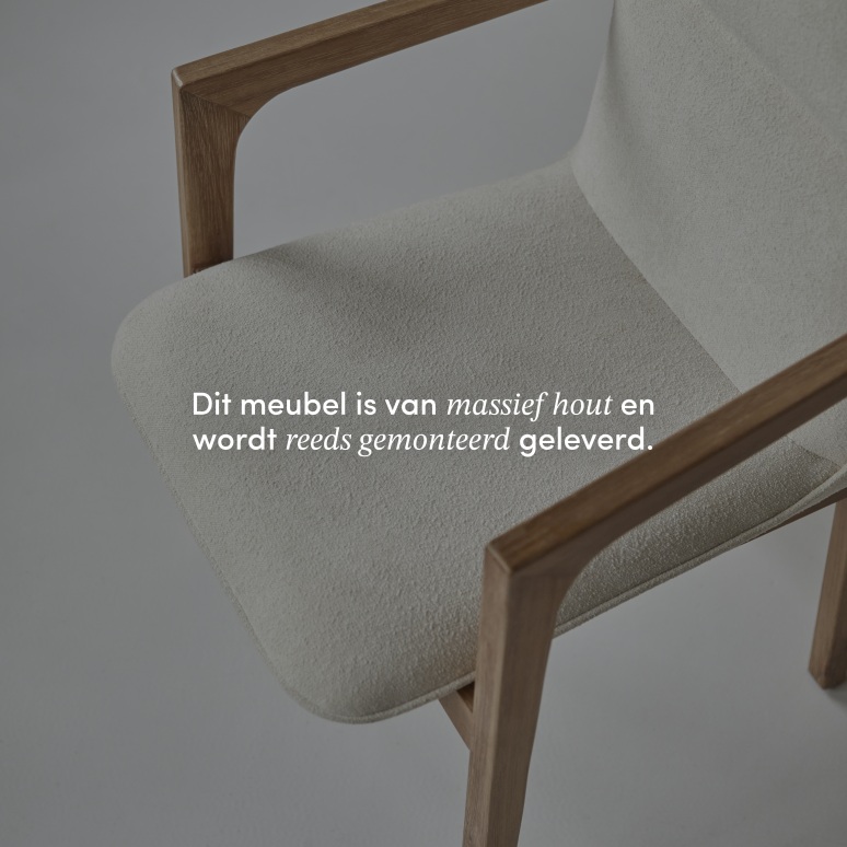 Viktor - Leunstoel van massief acacia en stof