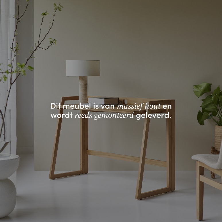 Philip - Vouwbureau van licht massief teakhout