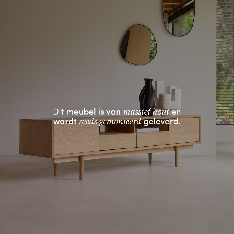 Ellie - Tv-meubel van massief eikenhout 180 cm