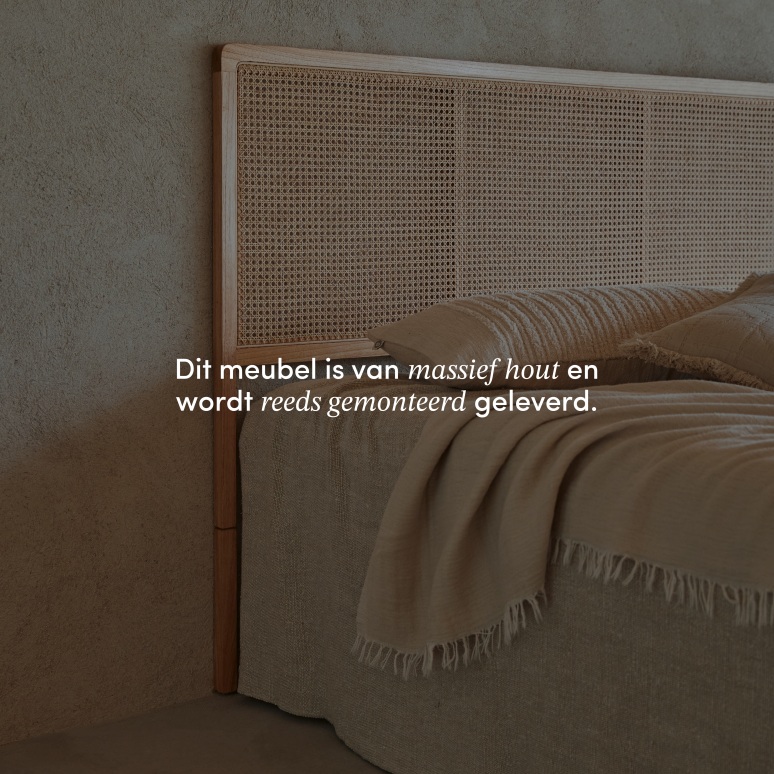 Adèle - Hoofdbord van gevlochten rotan 180 cm