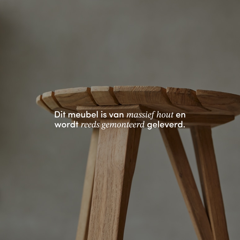 Katrine - Nachttafeltje van gerecycled massief teak