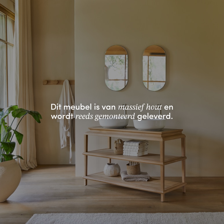 Achille - Wastafelmeubel van massief teak 135 cm