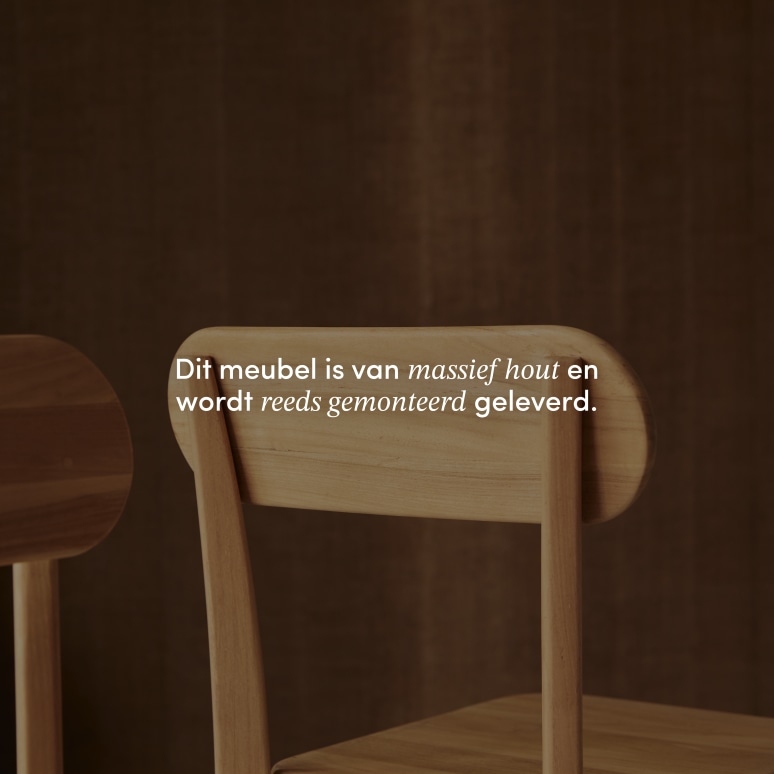 Abel - Stoel van massief teakhout