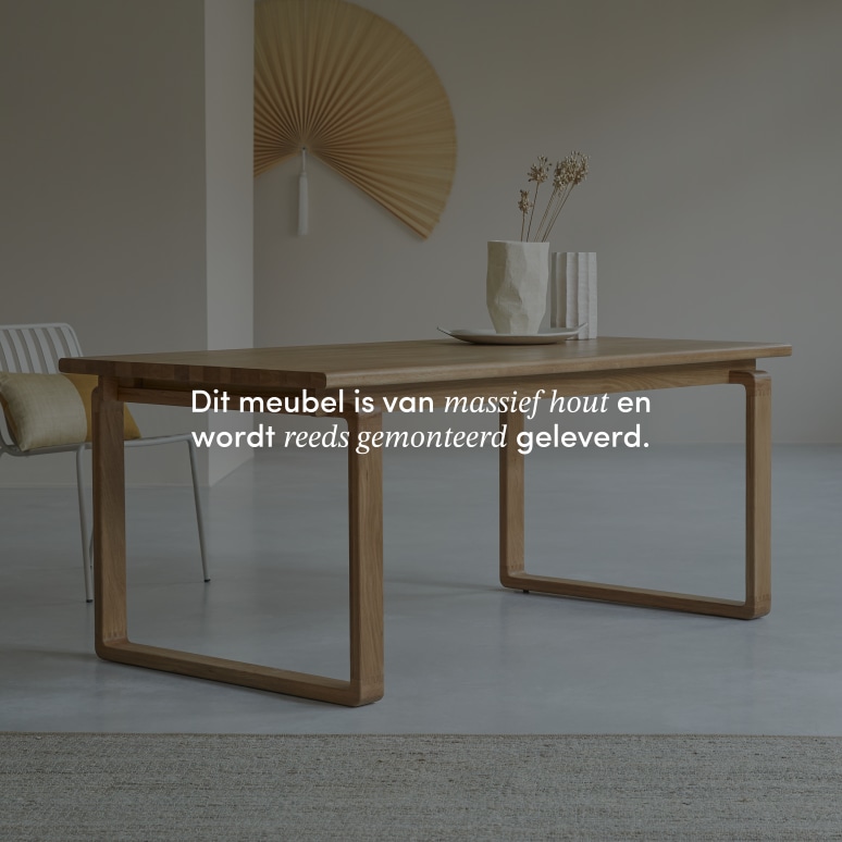 Sybille - Massief eiken tafel voor 6/8 personen