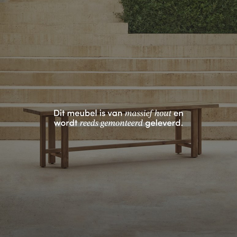 Antonia - Tuinbank van gerecycled massief teakhout