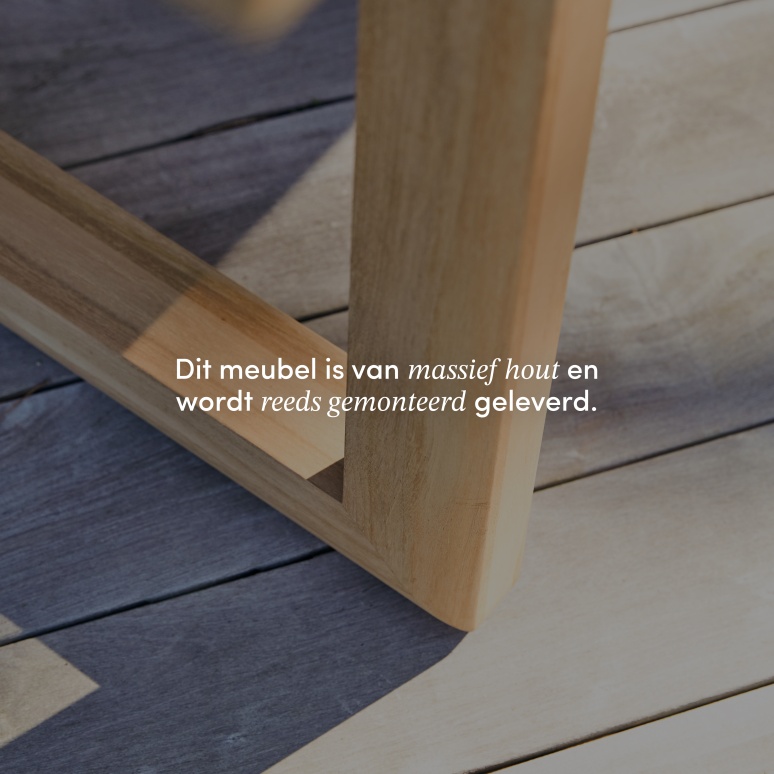 Noah - Tuintafel in massief teak voor 8/10 personen