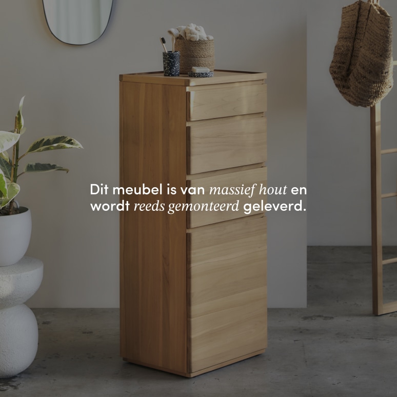 Nino - Kolomkast in massief teak