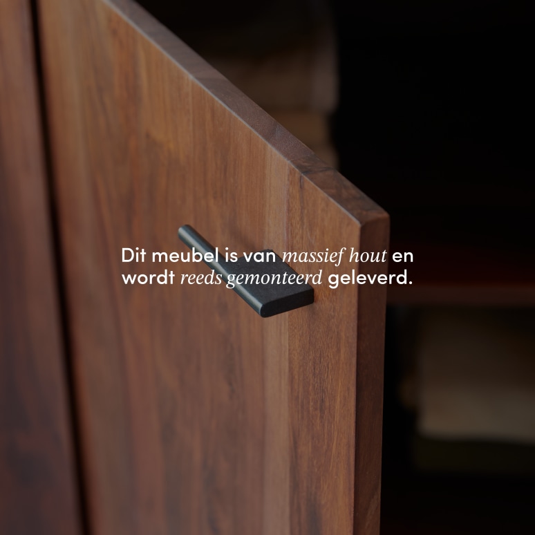 Jade - Wastafelkast van massief palissander en marmer 120 cm